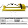 18 Holes Oscillating Sprinkler Garden Sprinkler Swing for Garden Lawn Copper Holes